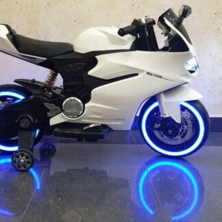 VENTA MOTO DUCATI STYLE SUPERBIKE 12V, BLANCA - INDA39-AC-SX1628